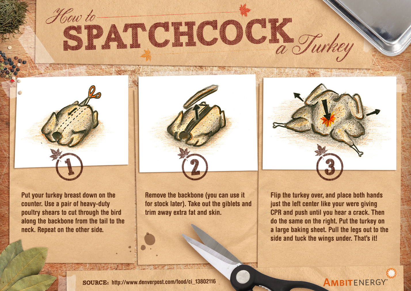 Trim Cooking Times By Spatchcocking Your Turkey Ambit Energy